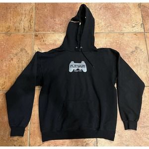 VTG HANES Ultimate Print-pro Hoodie Gaming Graphic Size M BLACK Sweatshirt